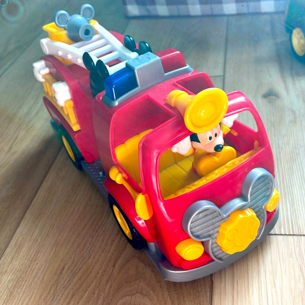 Mickey Mouse fire truck with lights and sounds